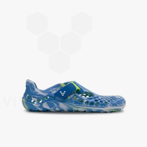 Vivobarefoot Ultra Bloom Juniors Schoenen Kinderen Blauw Lichtturquoise | NL395HT